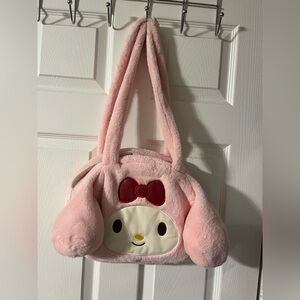 Adorable Pink Plush Character Bag